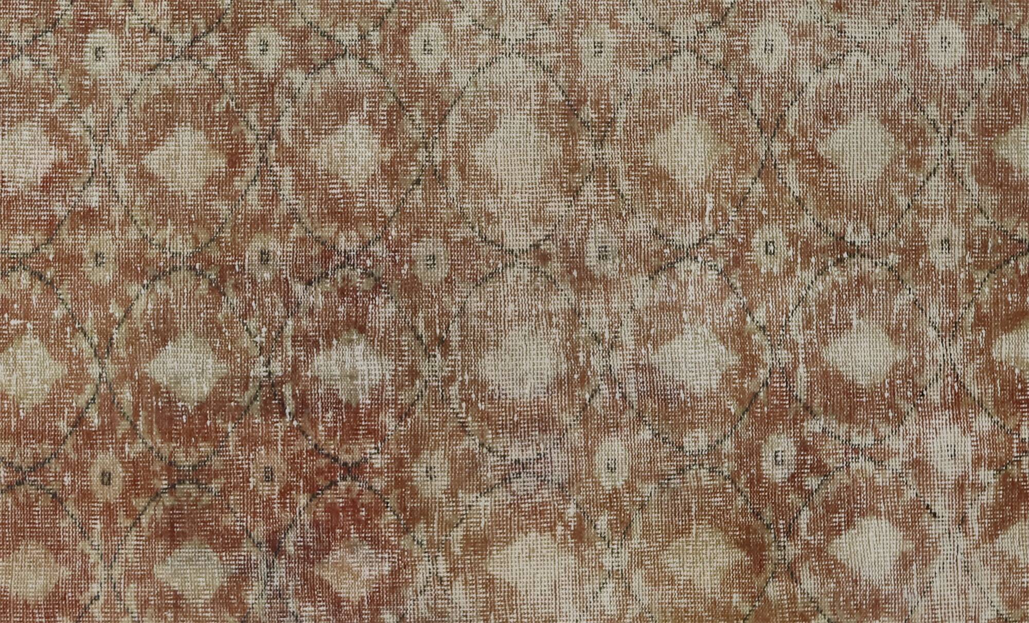 Turkish Anatolian Handmade Vintage Rug 250 cm x 167 cm