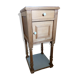 Nightstand in wood and marble, early 1900s, barely revisited