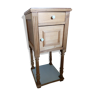 Nightstand in wood and marble, early 1900s, barely revisited