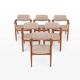 Vintage GM11 dining chairs from Glostrup Møbelfabrik, 1960s, set of 6