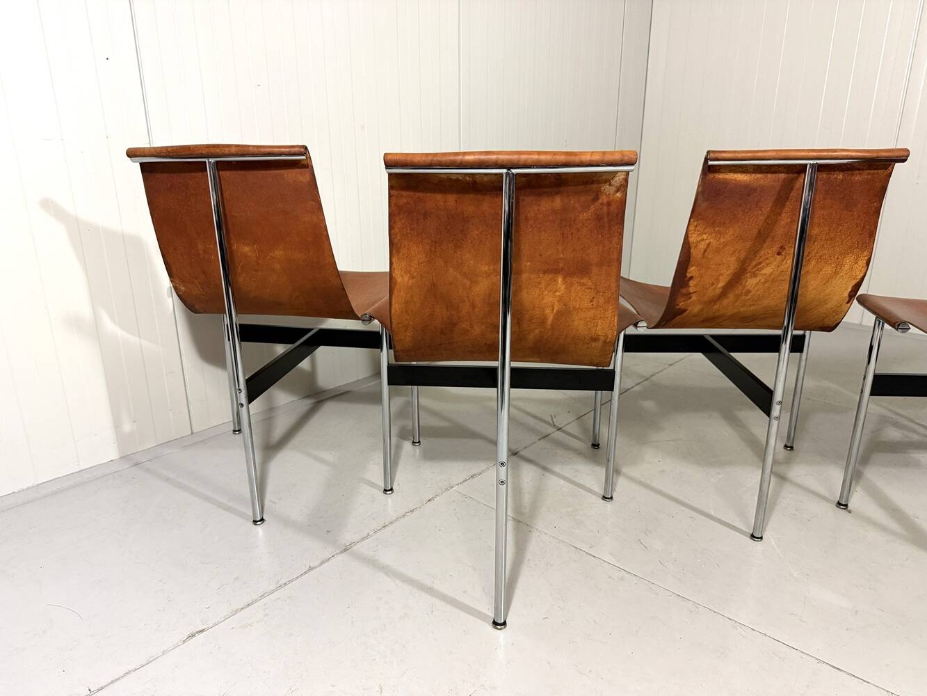 ICF De Padova T-chairs by Katavolos, Kelley and Littell, Italy 1950’s