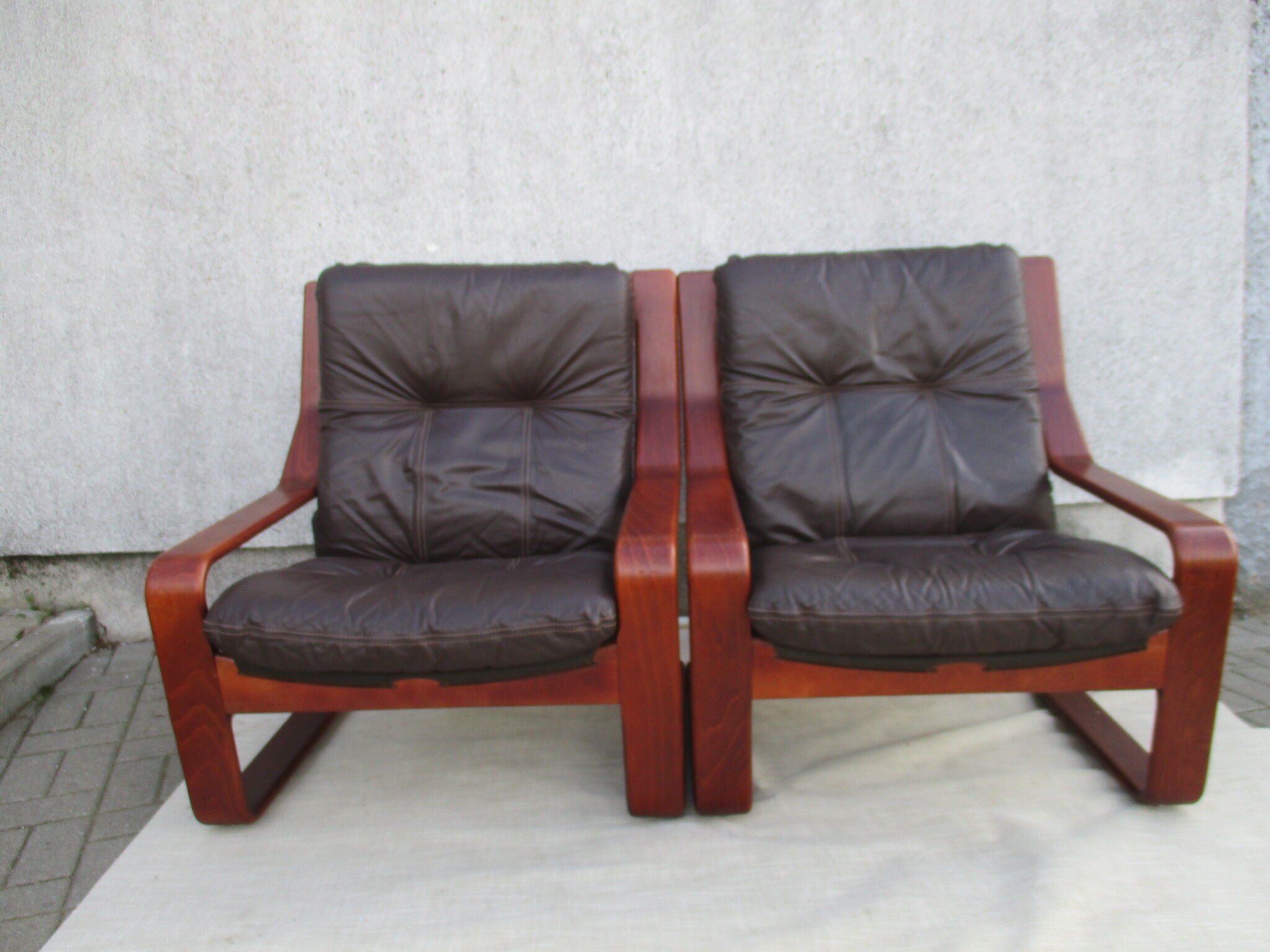 Pair of armchairs, Denmark, 1970s