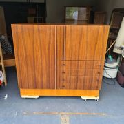 Meuble de rangement teck, buffet Luigi Bartolini 1960