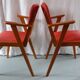 Paire de fauteuils bridge années 50
