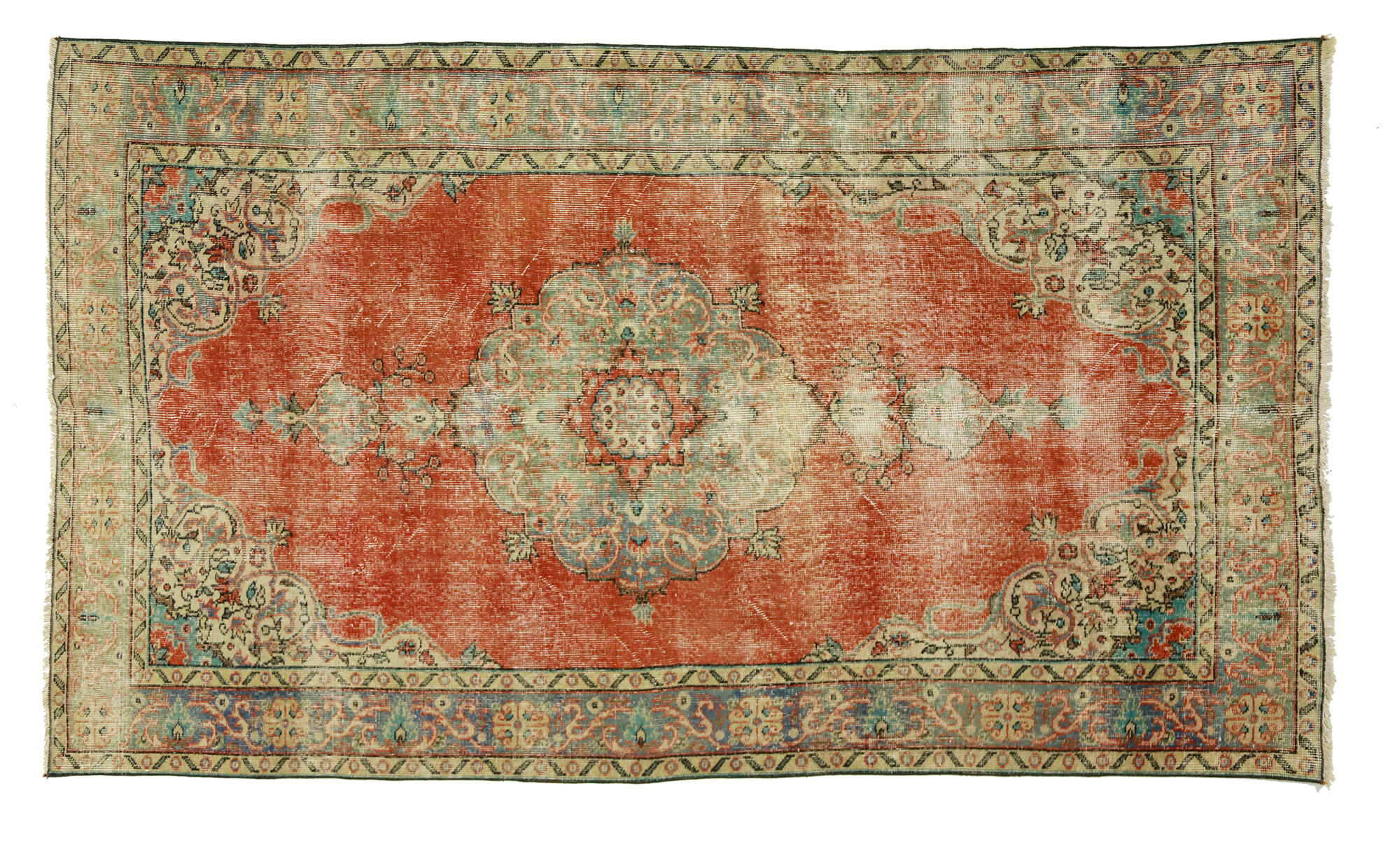 Anatolian handmade vintage rug 265 cm x 160 cm