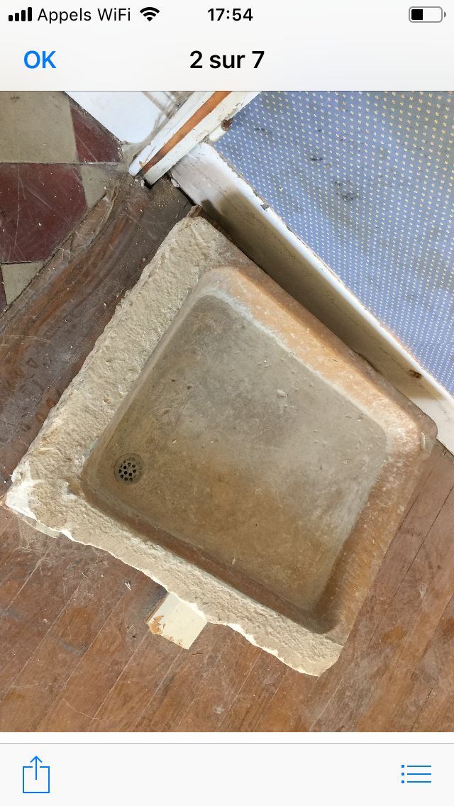 Dressed stone sink