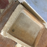 Dressed stone sink