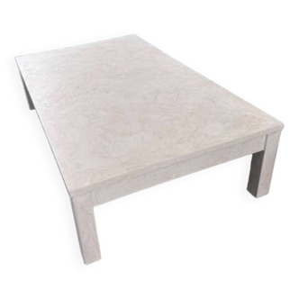 Table basse en travertin, grande largeur