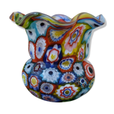 Vase millefiori en provenance de Murano