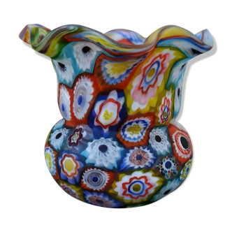 Vase millefiori en provenance de Murano