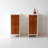 Tables de chevet vintage avec tiroirs