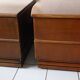 Pair of vintage bedside tables wood Maugrion