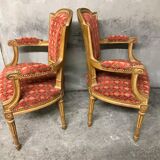 Pair of armchairs Louis XVI
