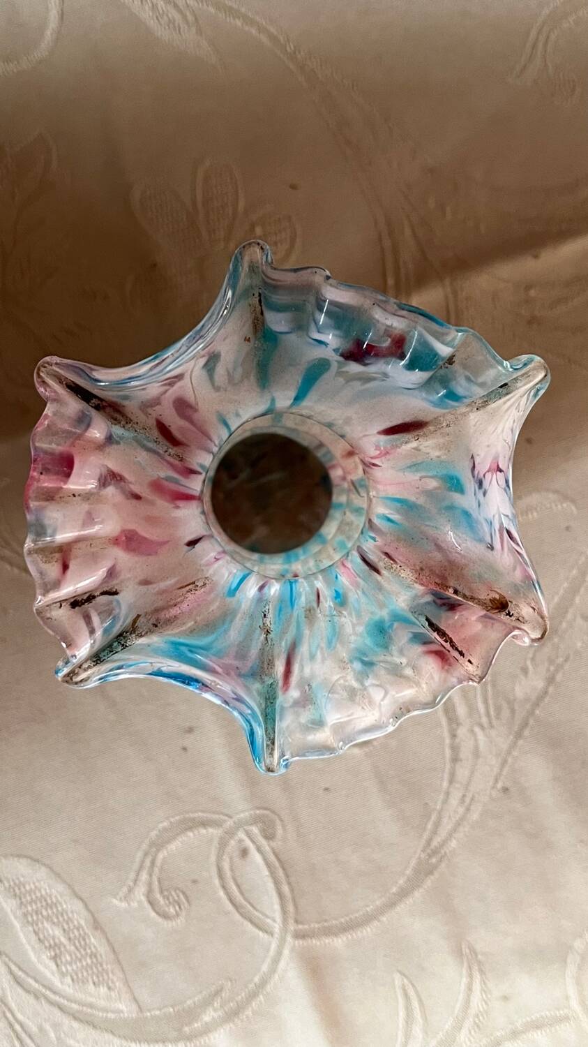 Legras vase in marmoreal glass