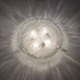 Plafonnier en verre glacé par Kaiser Leuchten