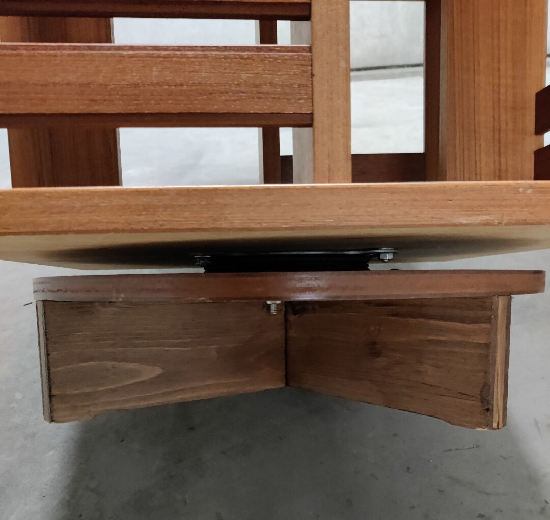 Vintage Scandinavian rotating bookcase