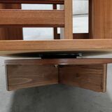 Vintage Scandinavian rotating bookcase