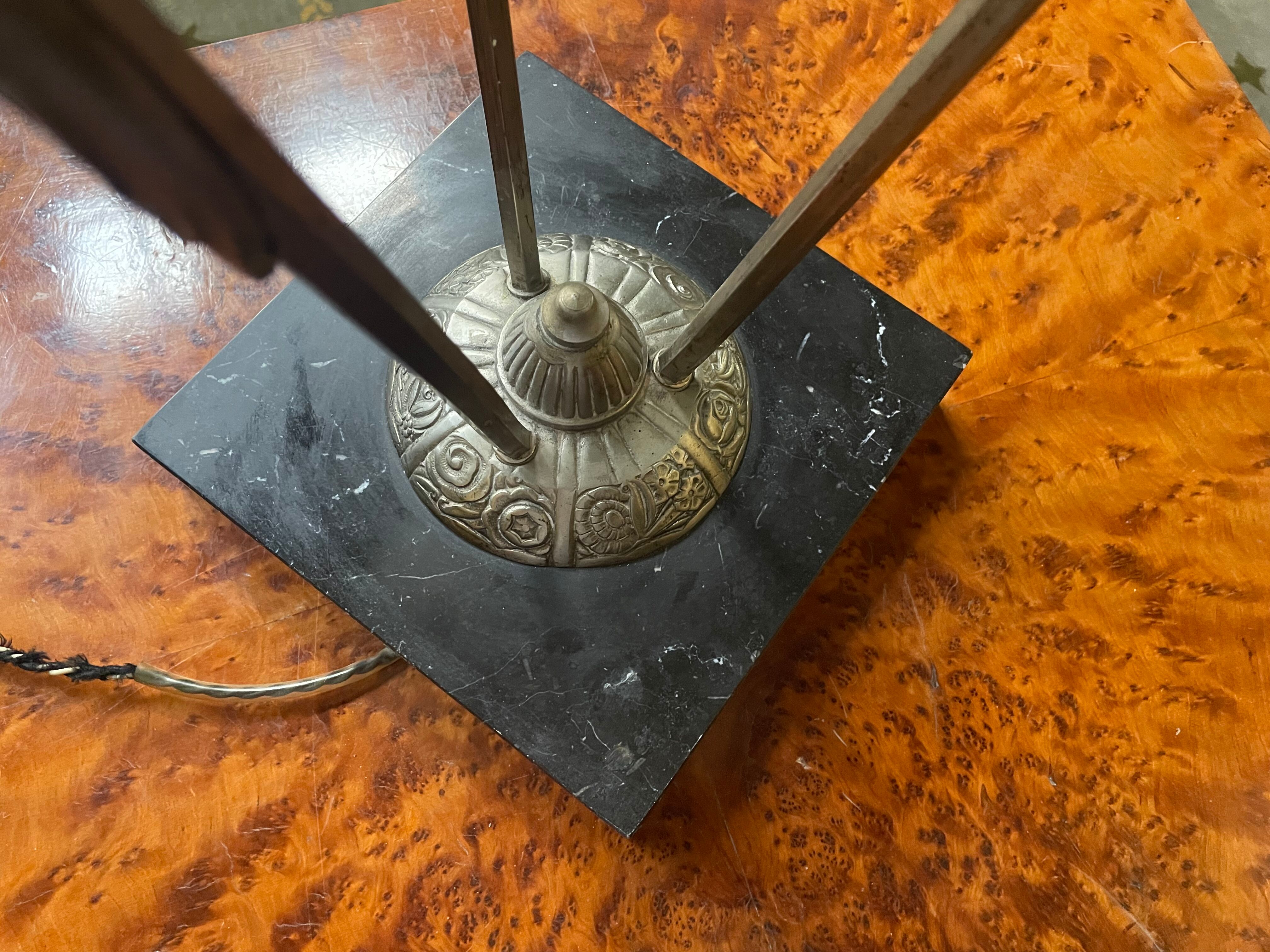 Art Deco period lamp signed Muller