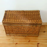 Vintage wicker trunk