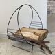 Magazine rack vintage log holder