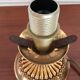 Lampe de table pied laiton tulipe vintage