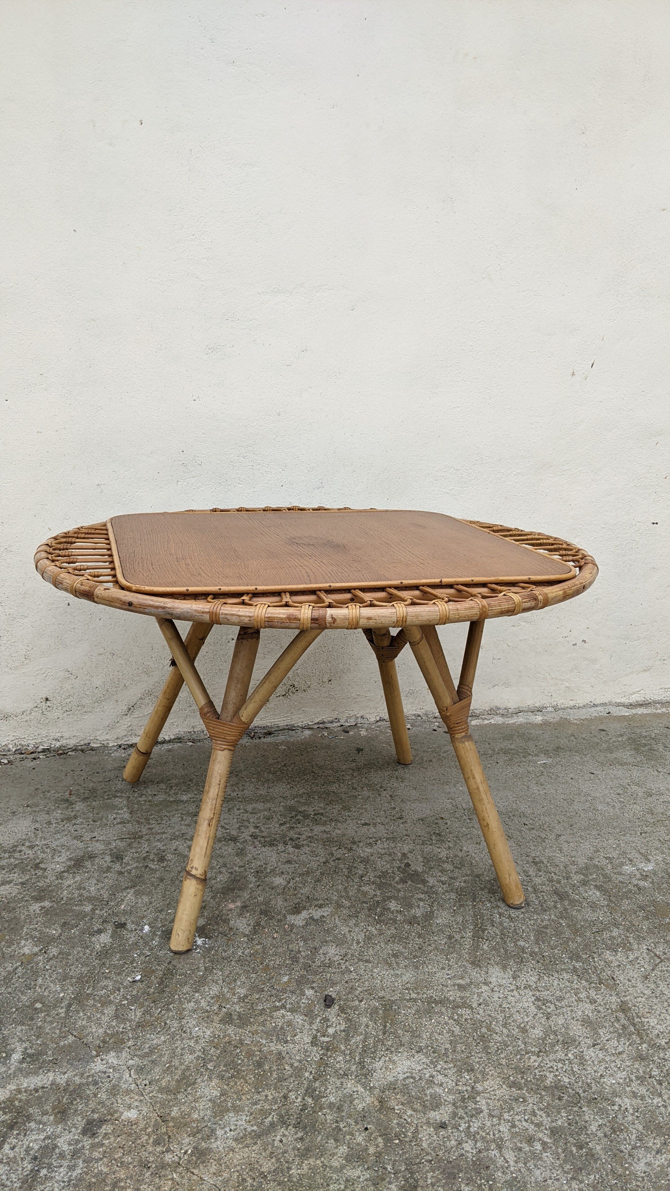 Rattan coffee table