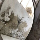 Smoked round design mirror Veca Italy