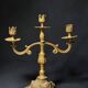 Pair of Napoleon III candelabra in brass, 19th century