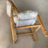 Chaise fausse fourrure