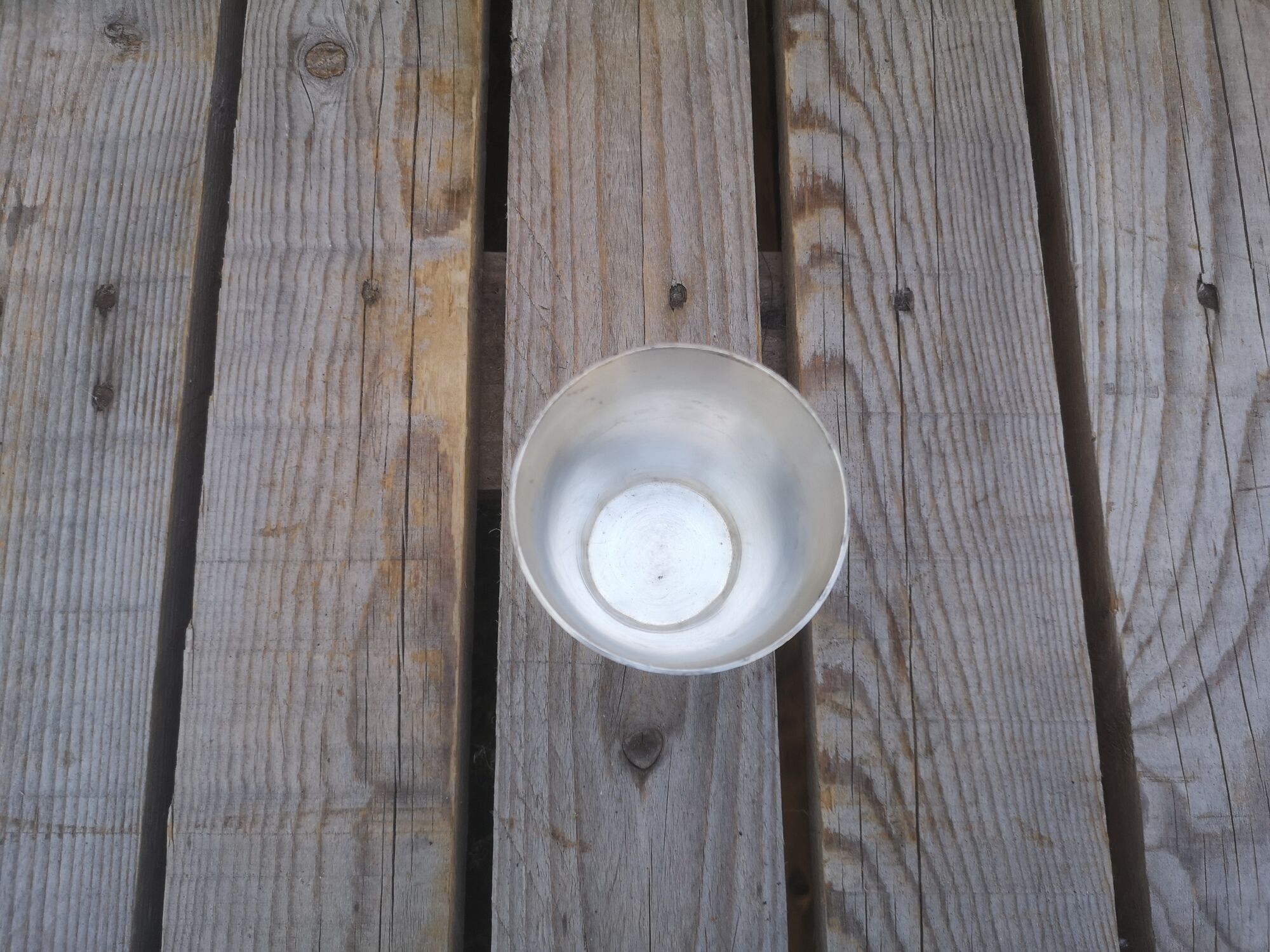 Silver metal timbale