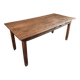Table de ferme française ancienne en chêne avec deux tiroirs — XIXe siècle