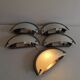 Set of 5 Danish Odreco wall lamps 80s 90s