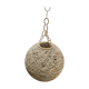 Suspension ball fixture vintage rattan-style twine