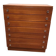 Brown teak Mid-Century chest of drawers with 7 drawers from the 1960s, sleek lines, discreet base.