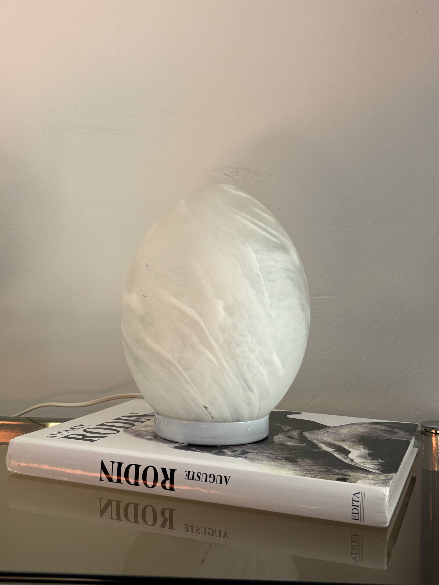 Vintage egg lamp