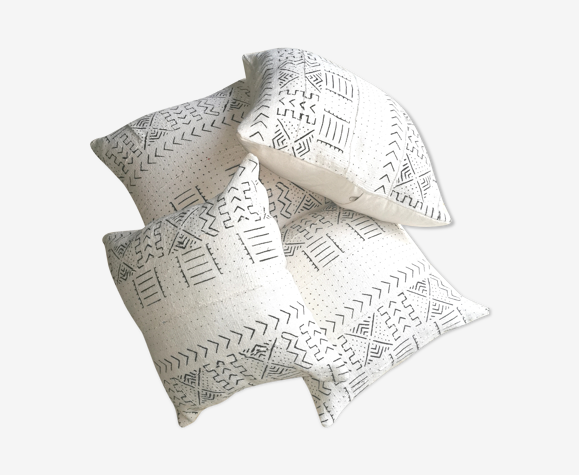 Lot de 4 coussins en bogolan