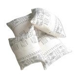 Lot of 4 bogolan cushions