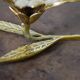 1970 vintage brass flower ashtray