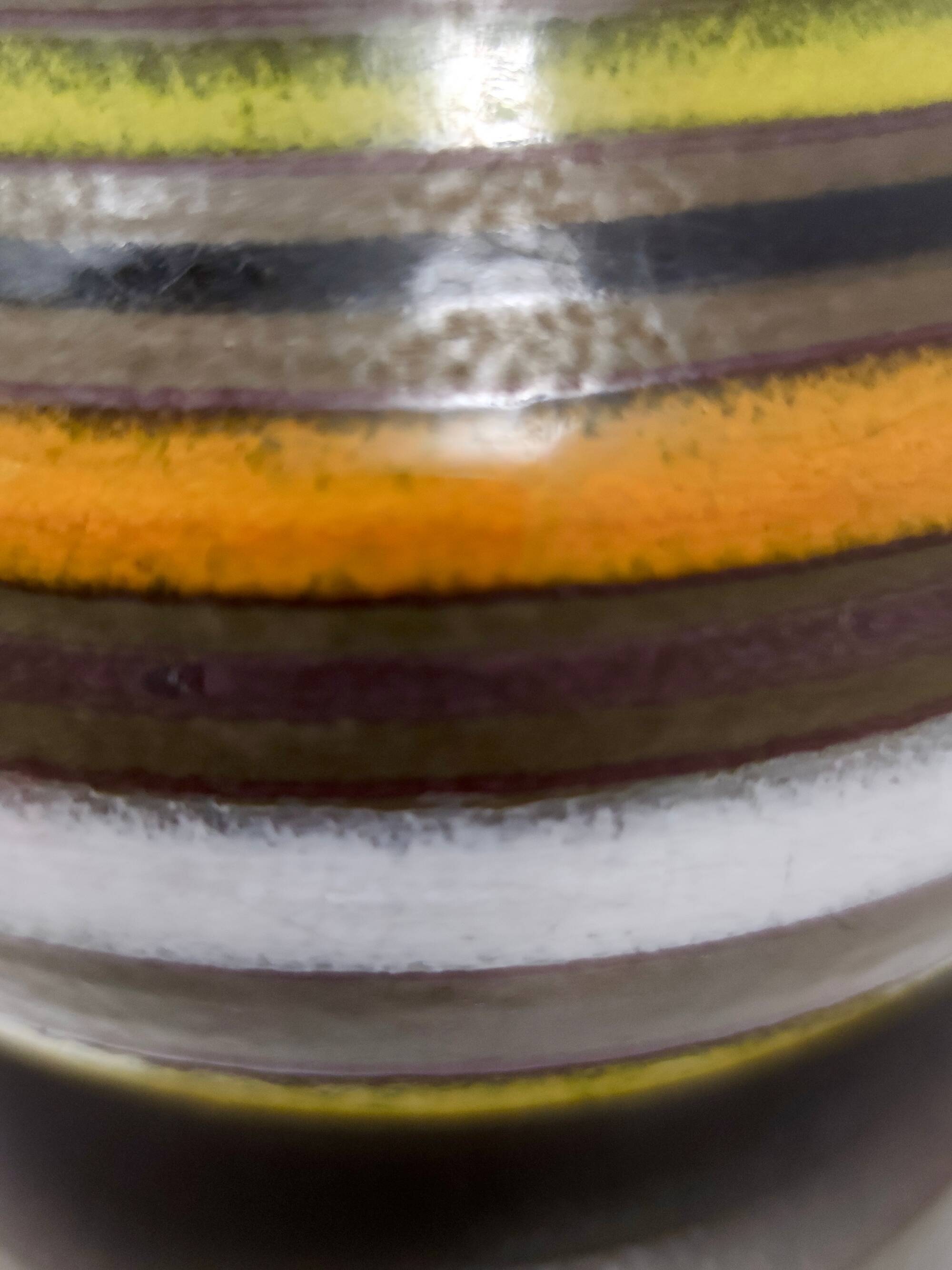 Brown Enameled Earthenware Vase by Bitossi