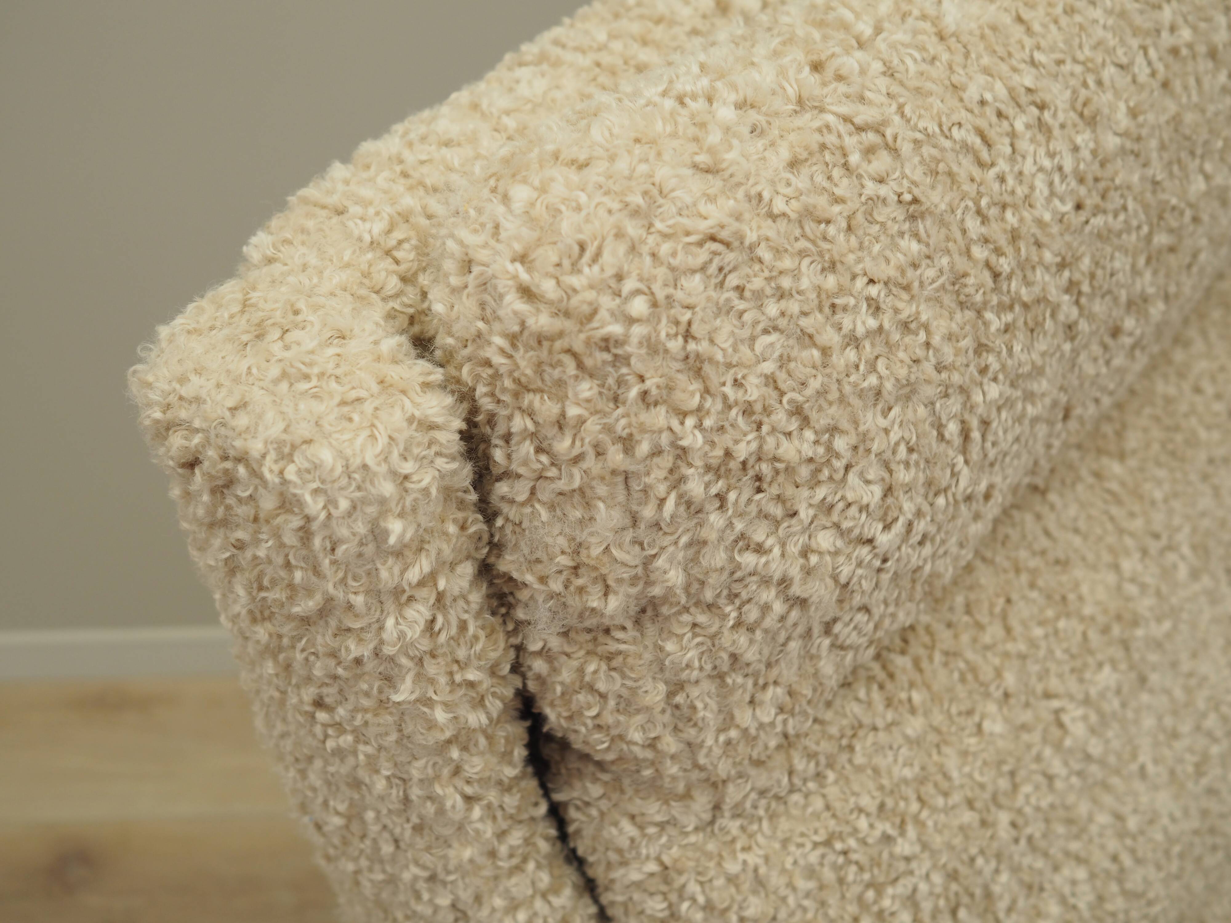 Fauteuil danois beige par Arne Vodder, années 1960