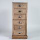 Meuble de métier vintage en bois massif