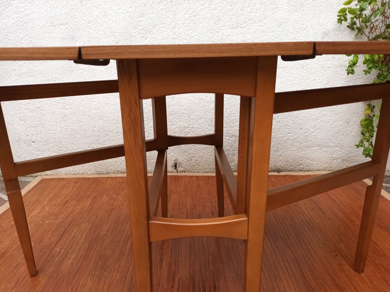 Scandinavian folding teak table