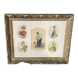 Painting of elegant women