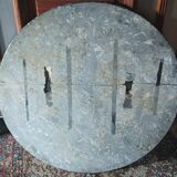 Walnut tripod pedestal table