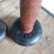 Pair of dumbbells wood and cast iron weight 1.5 kg