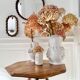 turned wooden side table