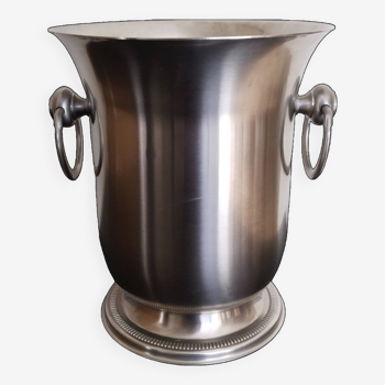 Jean Couzon stainless steel Champagne bucket, ice bucket, cooler