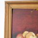 oil painting on panel still life fruit lemons signed 1950