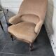 Fauteuil crapaud en acajou style Louis Philippe
