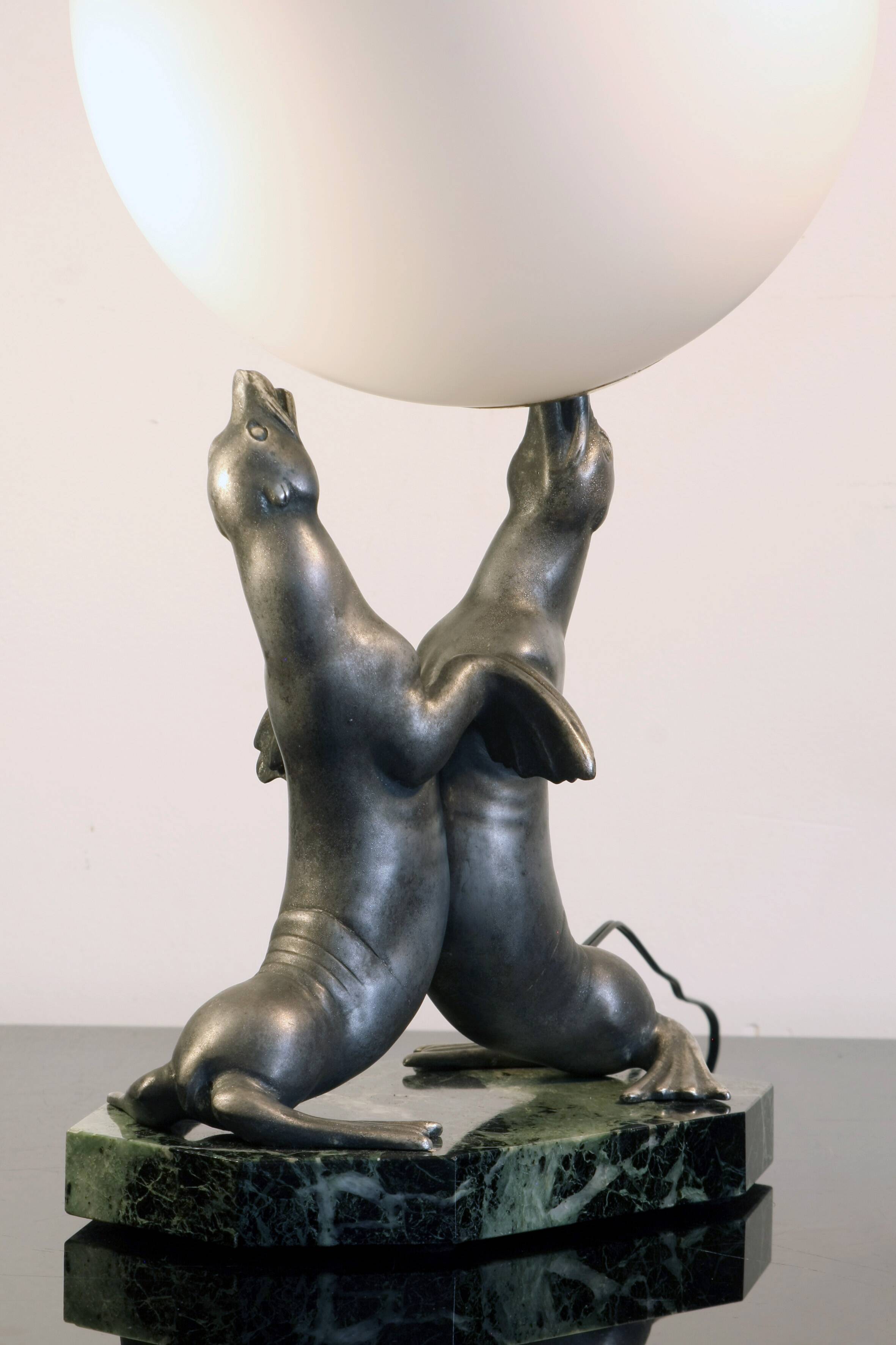 lampe art déco louis albert carvin (1875-1951)